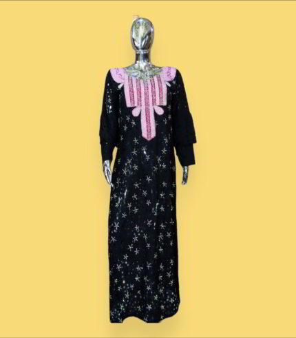 YIMI Collection: Embroidered Allure with Gleaming Stone Accents"