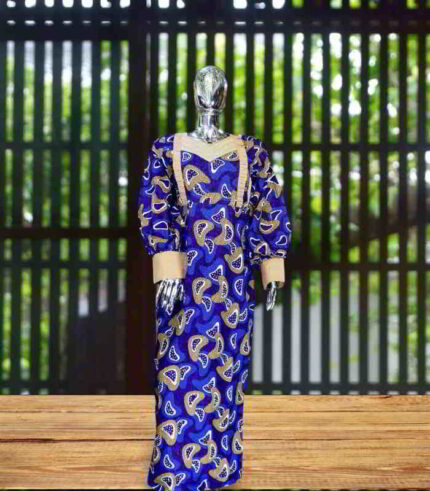 Amaka Collection: Celestial Chic Off-Shoulder Dress