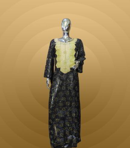 Bola Collection: Boubou Kaftan - Embroidered Chic with Dazzling Stone Details