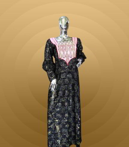 Bola Collection: Boubou Kaftan - Embroidered Opulence with Radiant Stone Accents