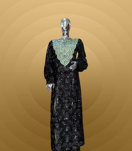 Bola Collection: Boubou Kaftan - Embroidered Luxe with Exquisite Crystal Detailing