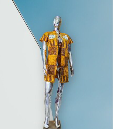 Efe Collection: Jewel-Adorned Ankara Kimono