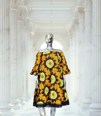 Ebun Collection: Crystal Cascade Embellished Dress