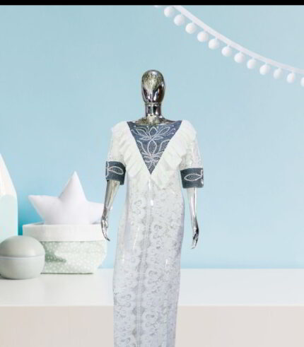 Ife Collection: Glamorous Gleam Kaftan - Embroidered Beauty with Radiant Stones