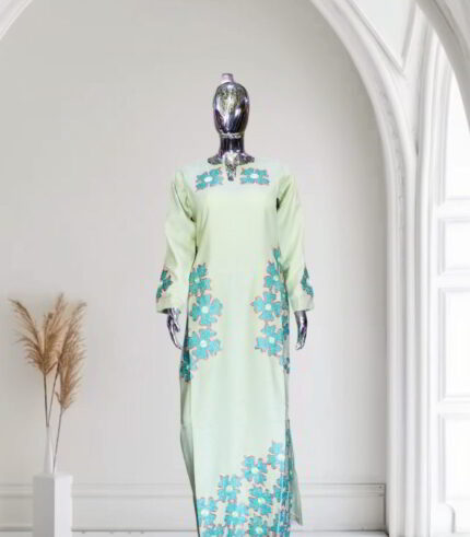 Ikem Boubou Collection: Embroidered Opulence with Radiant Stone Accents