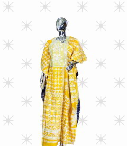 Nifemi Collection: Majestic Mirage Boubou Kaftan - Luxurious Embroidery with Glistening Stones