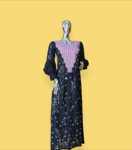 Oreofe Collection: Opulent Oasis Kaftan - Intricate Embroidery and Twinkling Stones