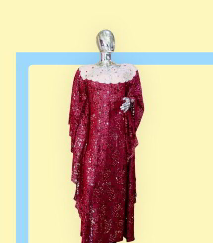 Tiara Collection: Golden Gala Kaftan - Embellished Beauty with Shimmering Stones