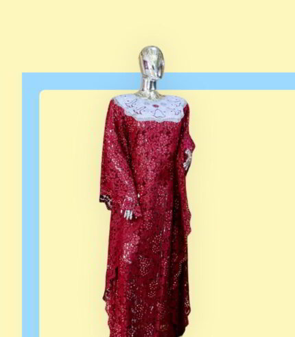 Tiara Collection: Golden Glow Kaftan - Embroidered Magnificence with Glistening Stones