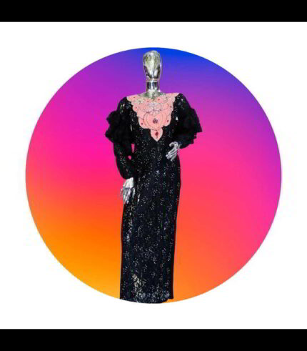 Tomi Collection Boubou Kaftan: Embroidered Majesty with Sparkling Rhinestone Accents