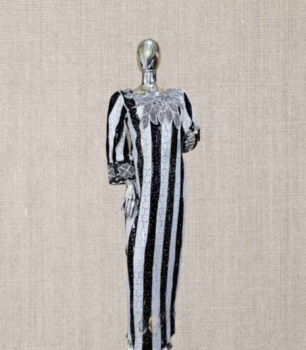 Tutu Collection: Royal Reflections Boubou Kaftan - Luxurious Embroidery and Shimmering Stones