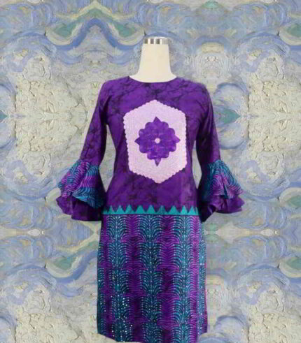 Kayin Collections: Heritage Stitched Charm Ankara Dress