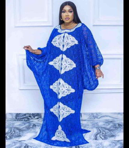 Adaeze Collection: Glamourous Stone-Embellished Kaftan