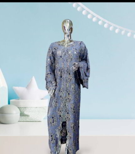 Amarachi Boubou Kaftan:  Radiant Rhinestone Detailing