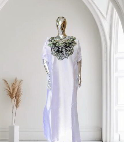 Gbemi Collection: Starlight Stone-Adorned Kaftan