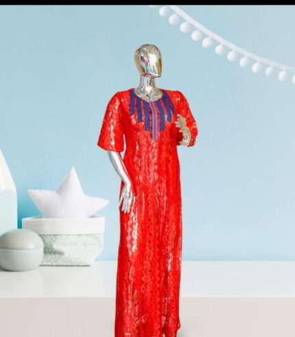 Idunnu Collection: Enchanting Lace Oasis Boubou